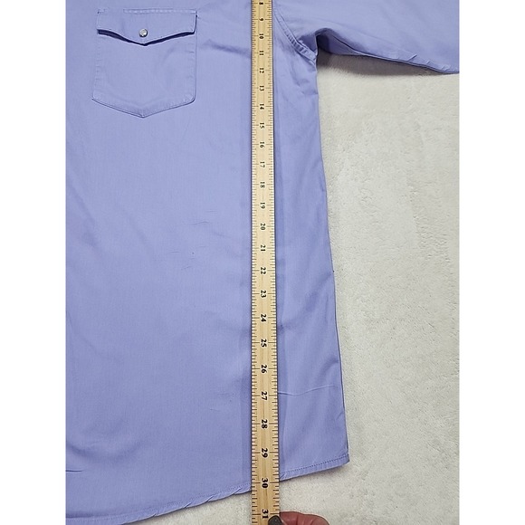 Cody James Western Pearly‎ Snap Button Up Long Sleeve Shirt Xxl Purple - Picture 7 of 10